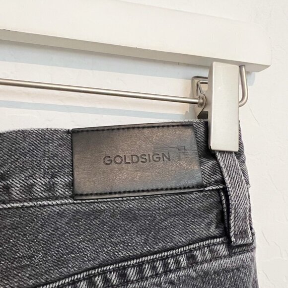 Goldsign Denim The Benefit High Rise Relaxed Straight Jeans Button Fly Size 24 - Picture 9 of 15